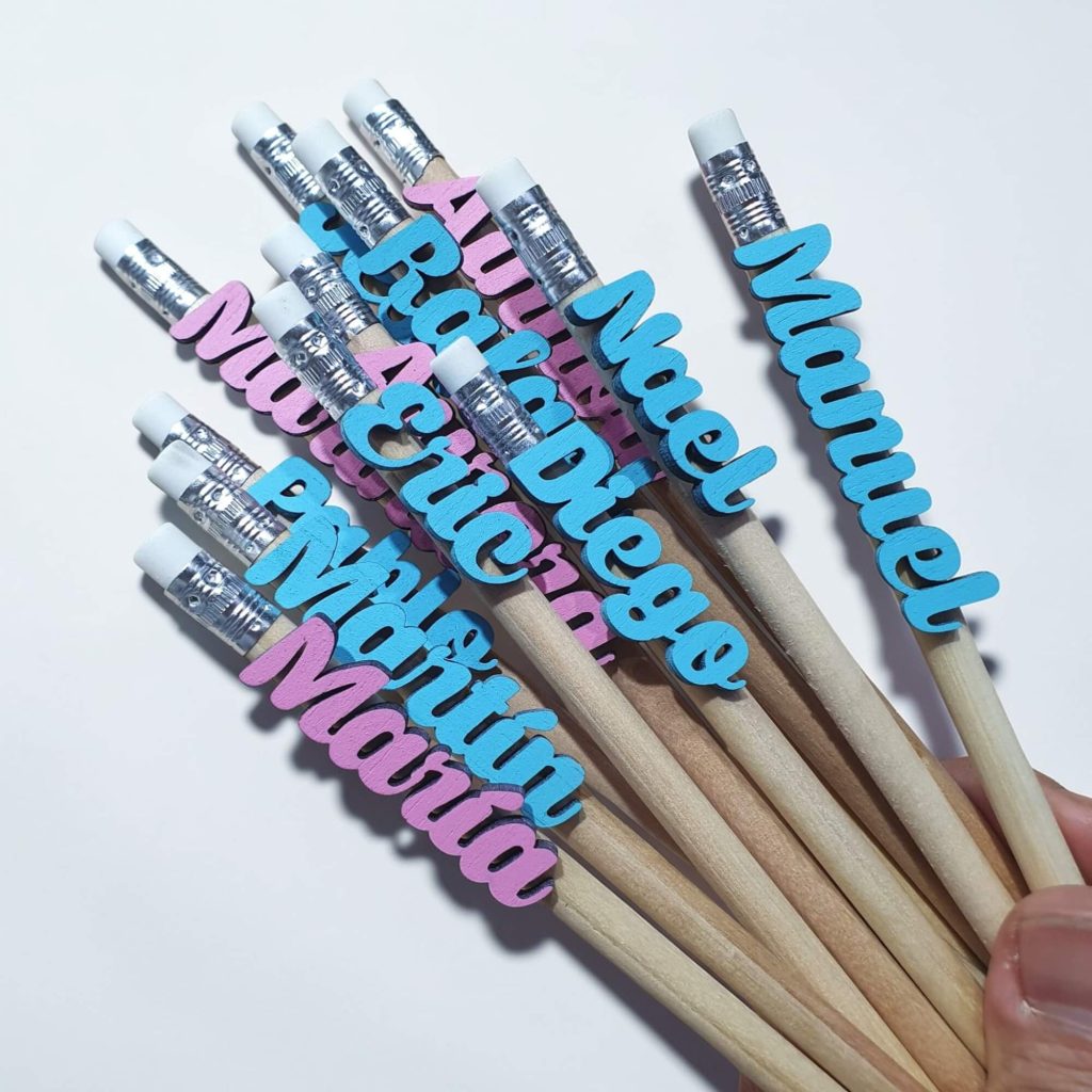 lápices personalizados con nombre